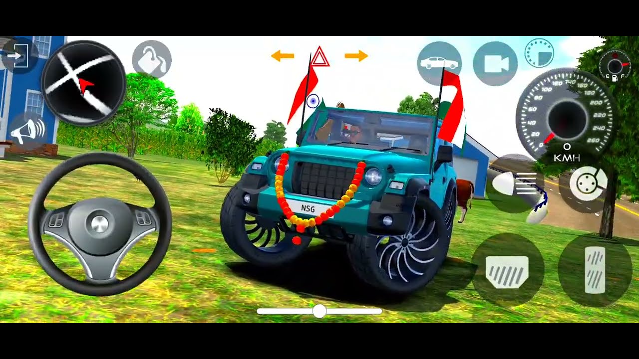 Modified Mahindra Thar😈Games:Indian Thar (Gadi Wala Games) Car Game Android Game - Android Gameplay