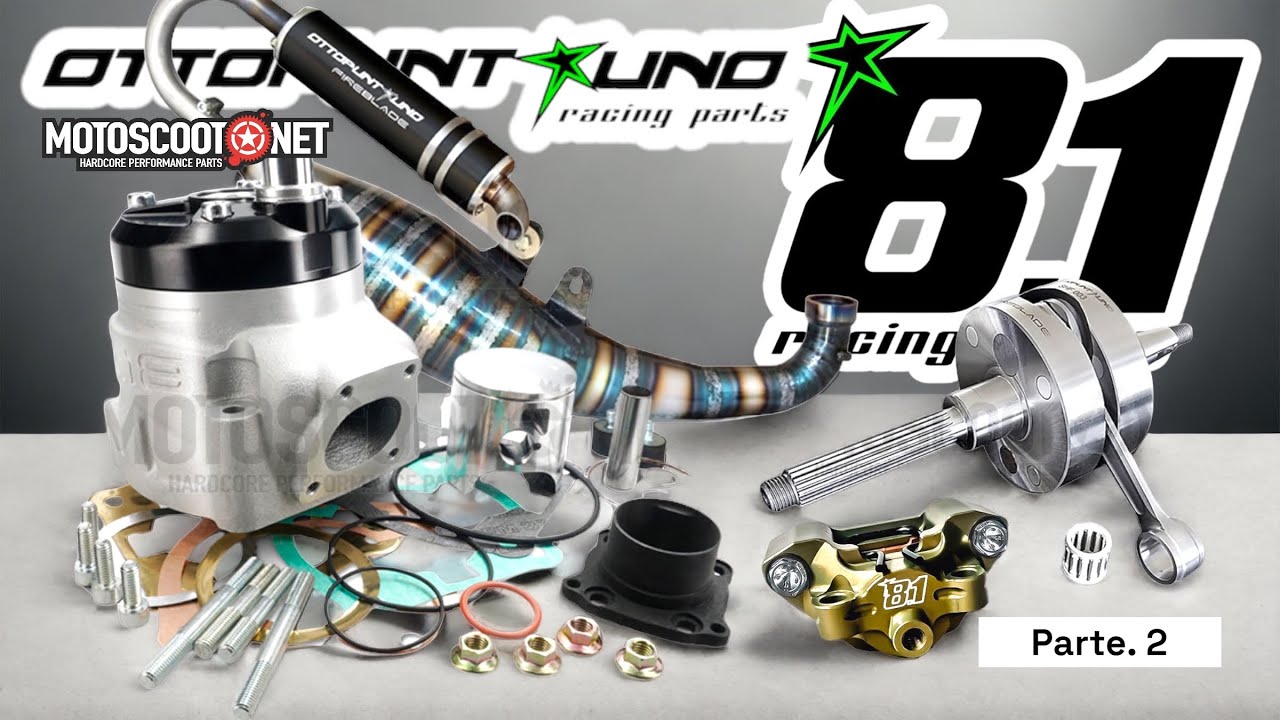 OTTOPUNTO 8.1 FIREBLADE 100cc · CILINDRO - CIGUEÑAL - ESCAPE - PINZA DAYTONA