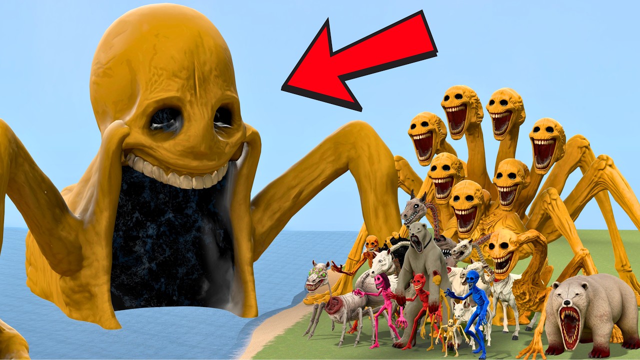 New Verity Sea Eater Vs All Verity Minecraft Monsters Family In Garry's Mod