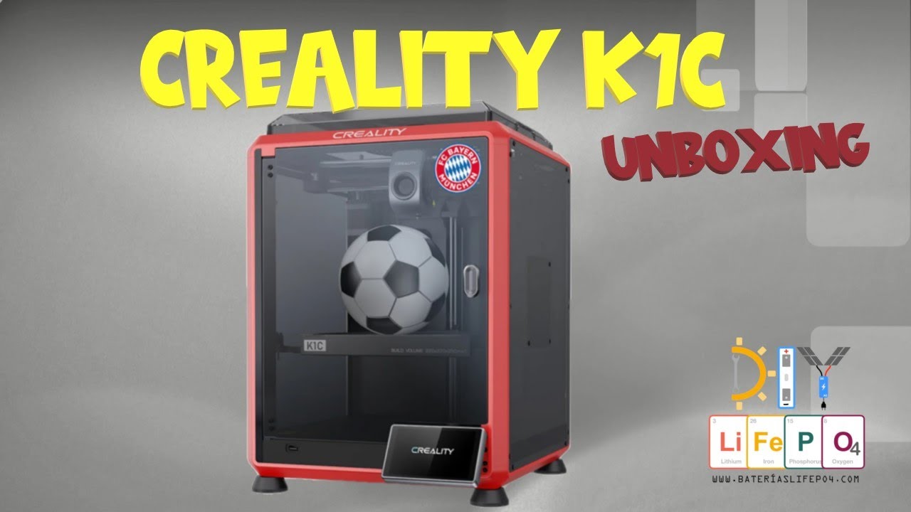 Impresora 3D Creality K1C - Unboxing, puesta en marcha y act. de Firmware por un NOVATO TOTAL