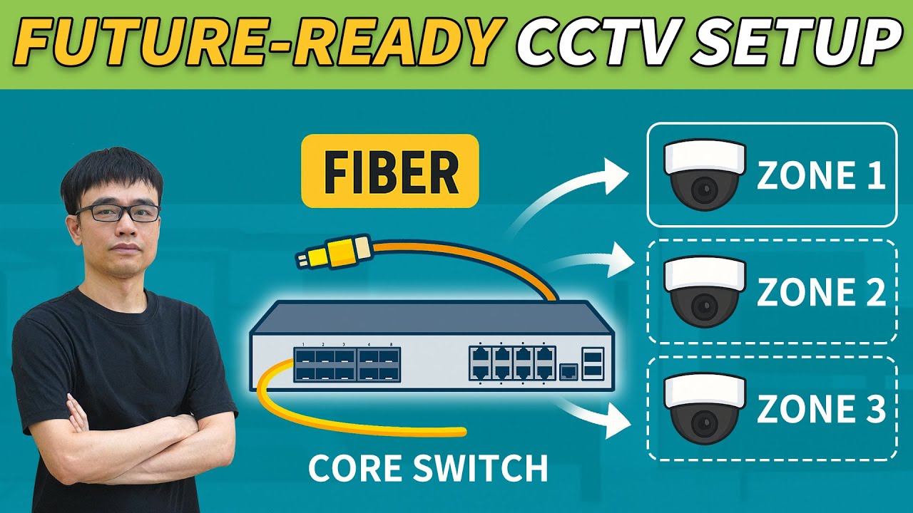 Build A Fiber Network for Multi-Site IP Cameras | Scalable CCTV System Setup