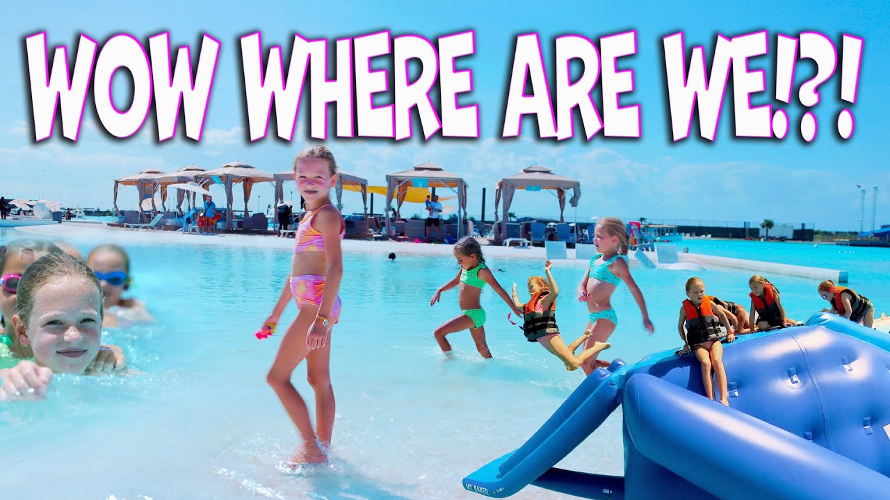 We Found a HUGE Blue Lagoon Right By Our House!  Is this The Bahamas?!