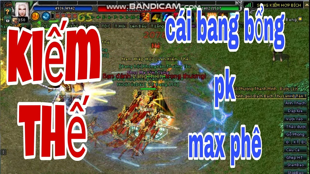 Kiếm thế Cái Bang Bổng,pk max phê