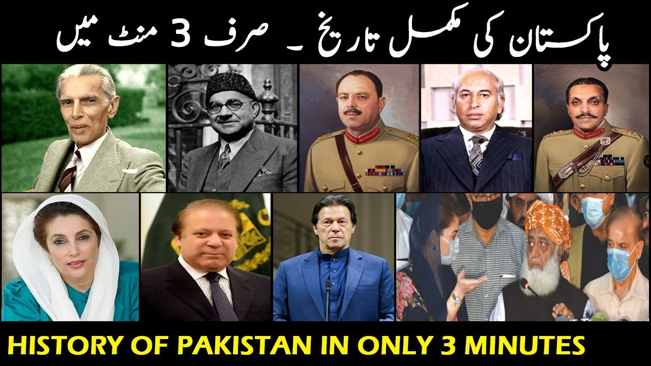 History of Pakistan in only 3 Minutes || پاکستان کی مکمل تاریخ صرف 3 منٹ میں