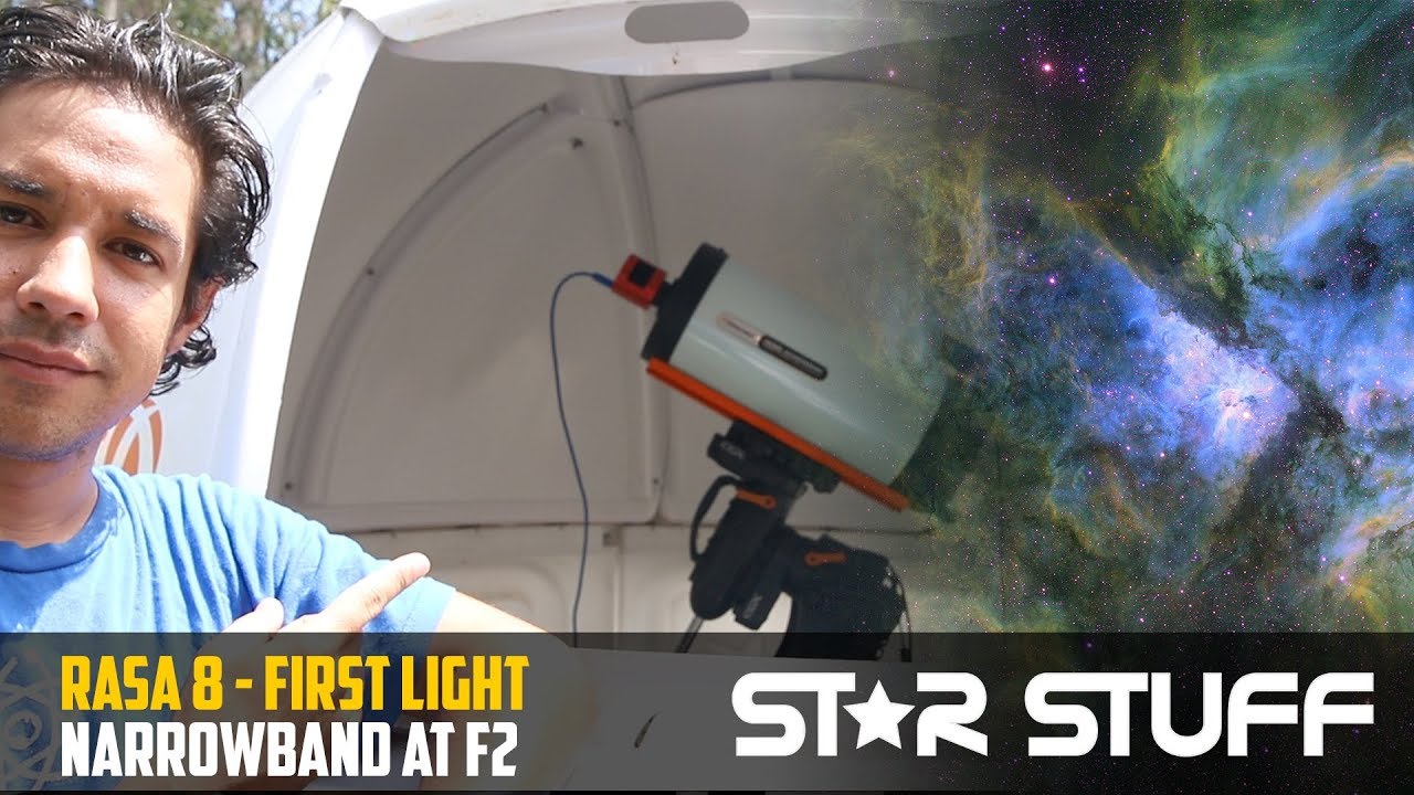 Узкополосный прием с Celestron RASA 8! ЭПИЧЕСКИЙ первый обзор и руководство по настройке.