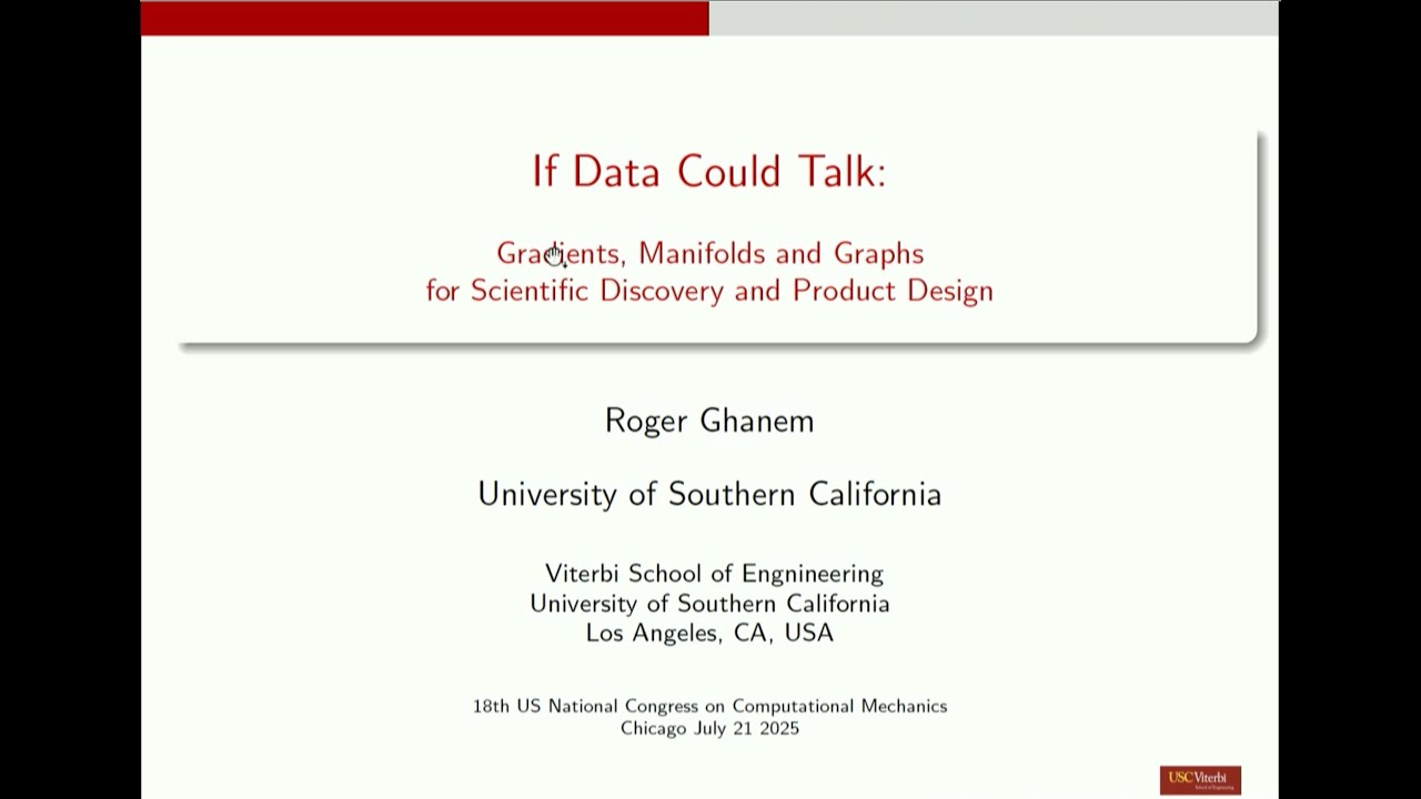 USNCCM18 Plenary: Roger Ghanem, University of Southern California