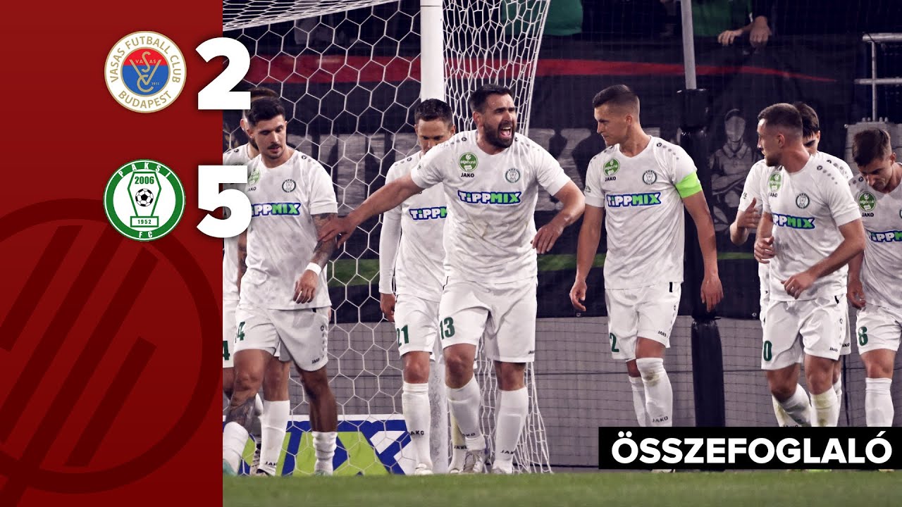 MK: Vasas–Paks 2–5 | összefoglaló