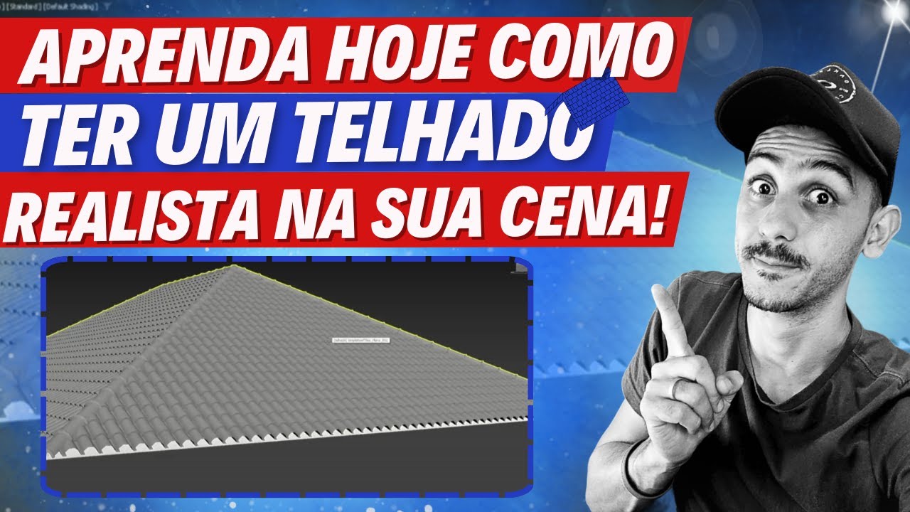 2 formas fáceis de você colocar telhado no 3ds Max! Renderização de Archviz | Filipi de Souza