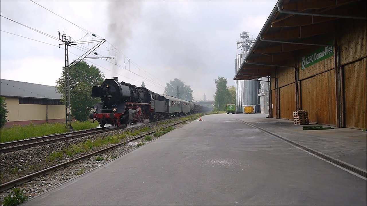 50 0072 mit dem Henkelzug in Nördlingen und Donauwörth