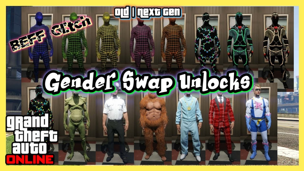 GTA Online | Gender Swap Unlocks (Beff glitch) | Old & Next Gen - PS, Xbox (English Subtitle)