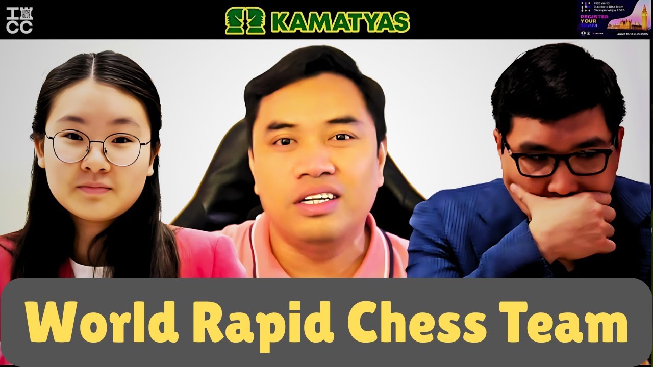 IM Lu Miaoyi at GM Wesley So, Nag PASIKLAB Sa Day 1 | World Rapid and Blitz Chess Team Ch. 2025