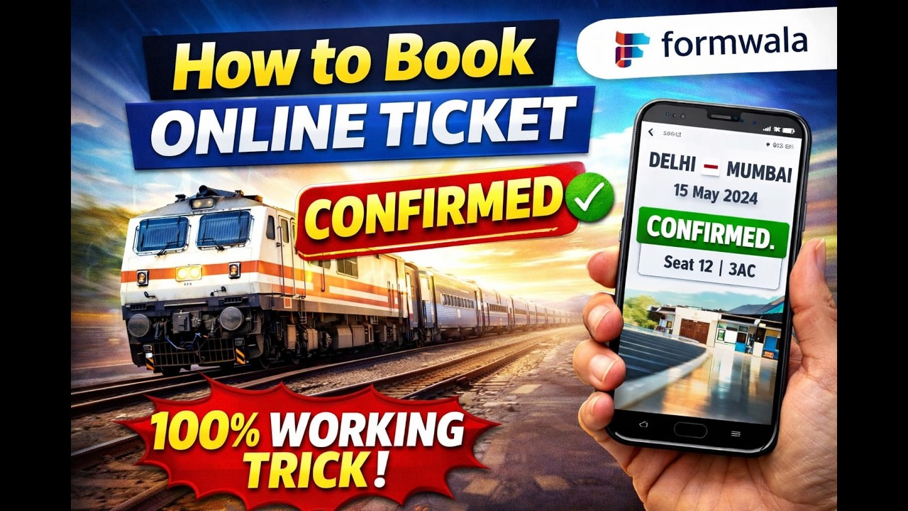 100% WORKING TRICK TO BOOK CONFIRMED TRAIN TICKET ONLINE | Formwala
