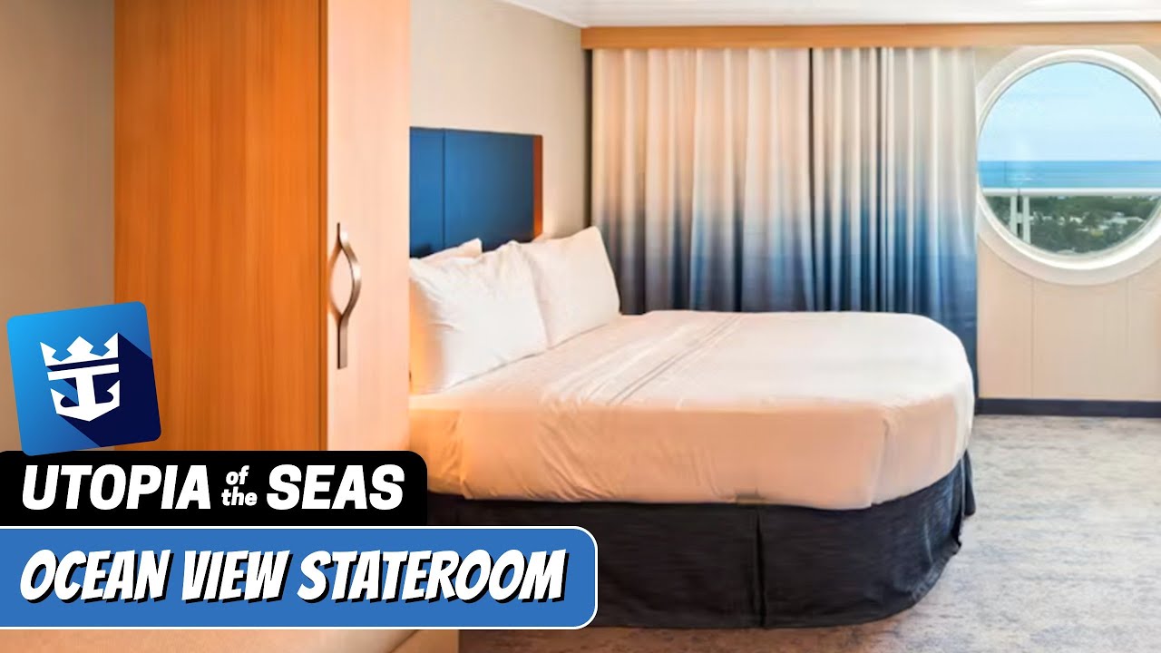 Utopia of the Seas | Ocean View Stateroom Walkthrough Tour | Royal Caribbean | 2024