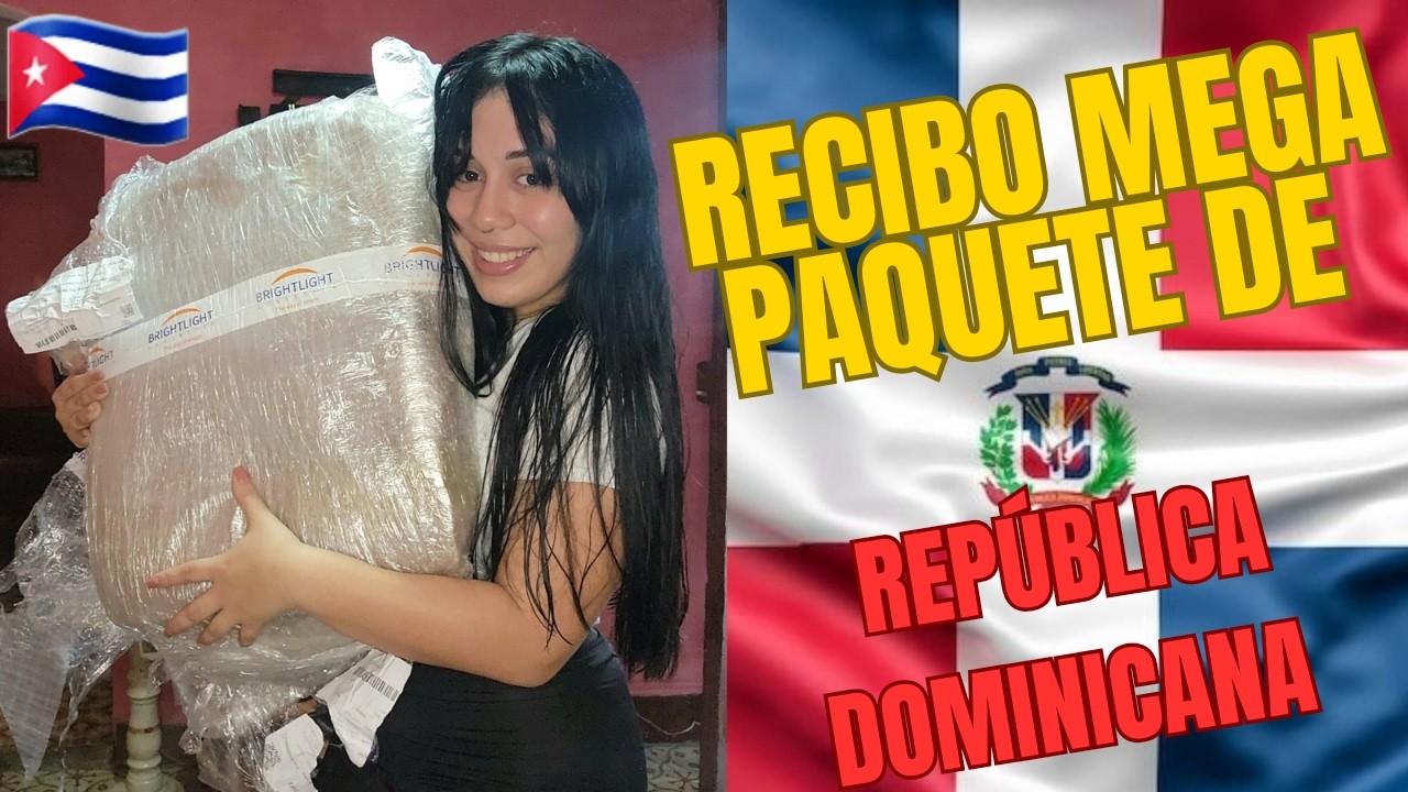 CUBANA🇨🇺RECIBE SUPER PAQUETE🎁 DESDE REPÚBLICA DOMINICANA 🇩🇴😱 #Cubanareacciona
