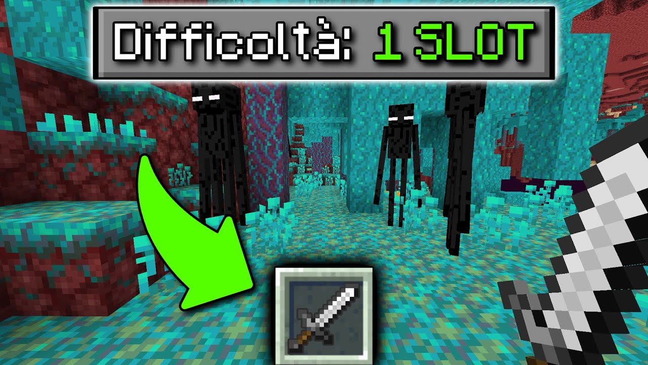 Minecraft, ma HO SOLO 1 SLOT...