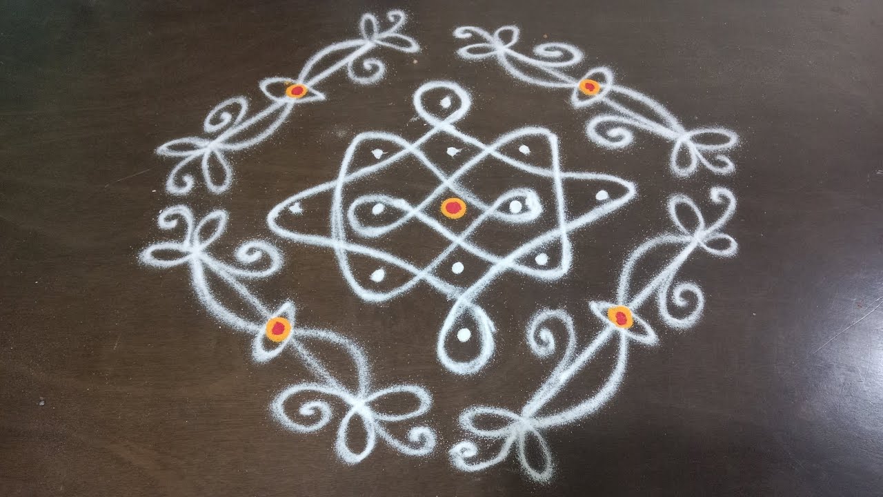 Easy and Simple muggulu/Daily muggulu/Chukkala muggulu/Easy and Simple rangoli/Dharani rangoli 