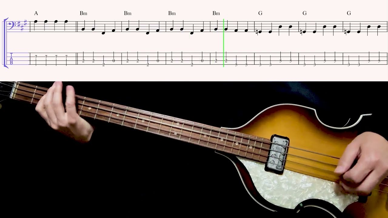 Bass TAB :  Help! - The Beatles