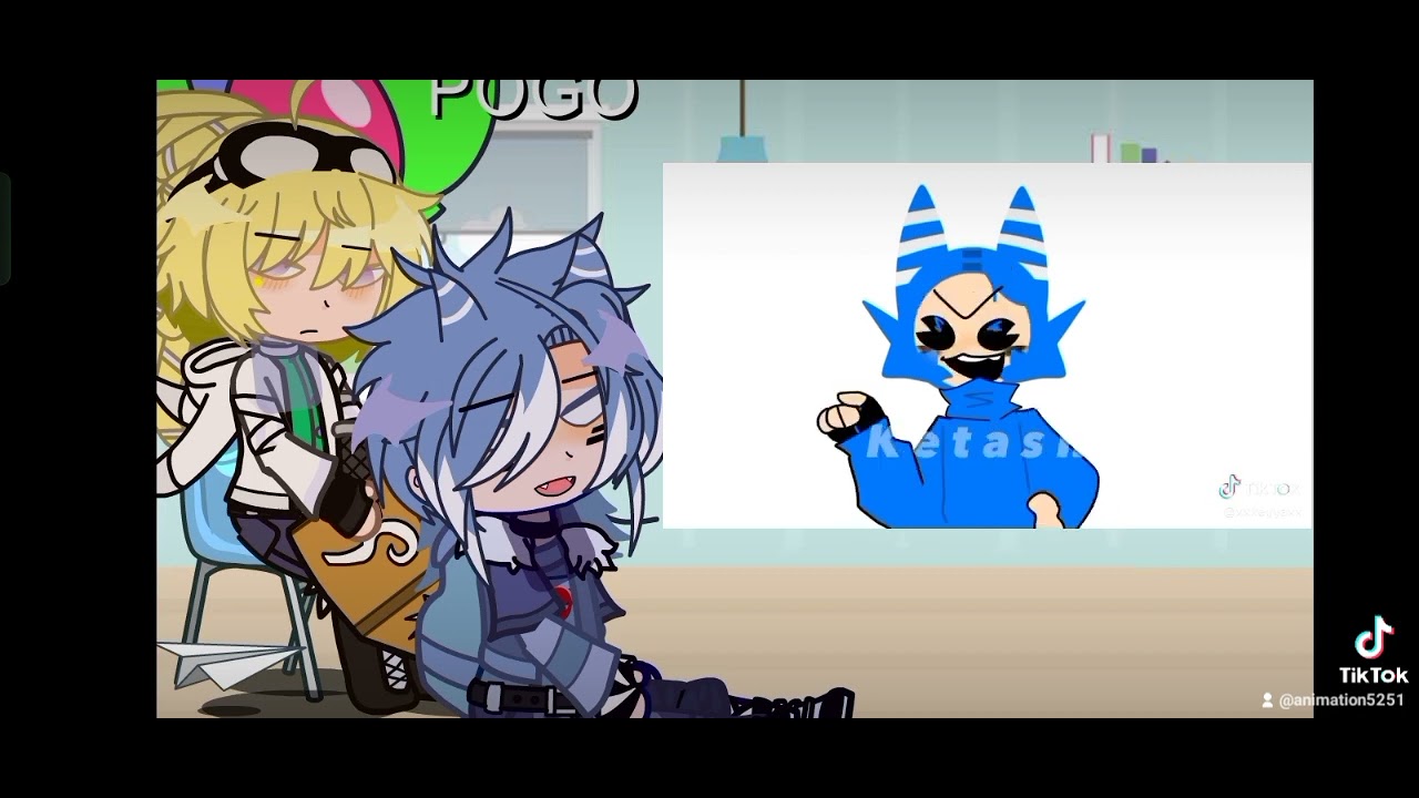 oddbods bubbles and pogo reacts to..(ship)(made mistakes)#oddbods #capcut#gacha#gachaonline