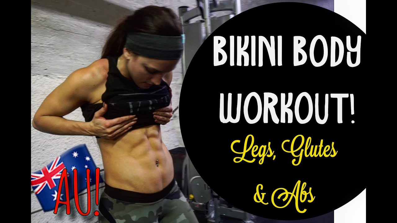 BIKINI BODY WORKOUT: Glutes, Legs & Abs! / Doherty's Gym / 2016 Arnold AU / Live Fit Apparel