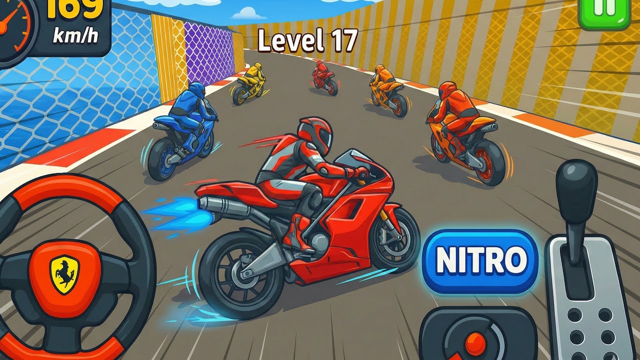 Ultimate Hardcore Bike Ramp Extreme Stunt Racing Impossible Tracks #3 Android Gameplay Skeleton Play