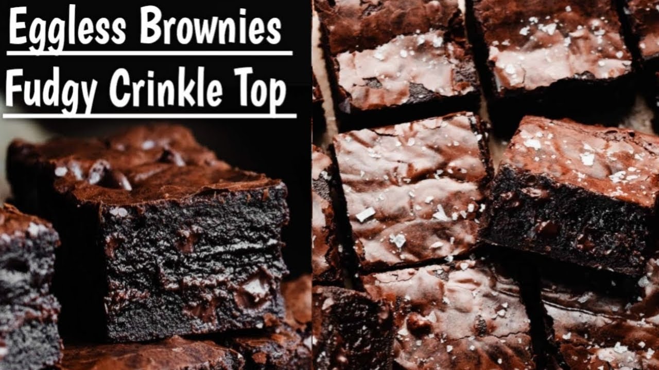 Eggless Fudgy Brownies Recipe| Our Best Seller Crinkle Top Fudgy Brownie Recipe| Chocolate Brownies|