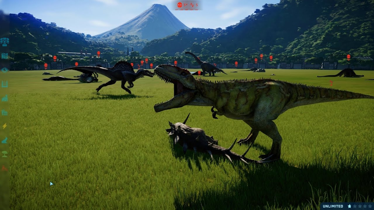 Christmas Battle Royale All 56 Dinosaurs! Jurassic World Evolution (1080p 60FPS)