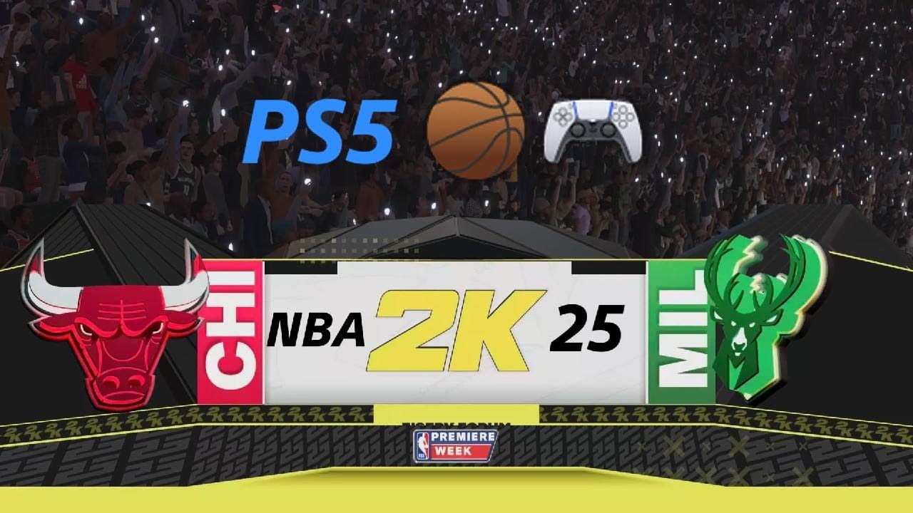 PS5 NBA 2K25 | Chicago Bulls vs Milwaukee Bucks | #ps5 #nba #basketball #nba2k25 #nba2k