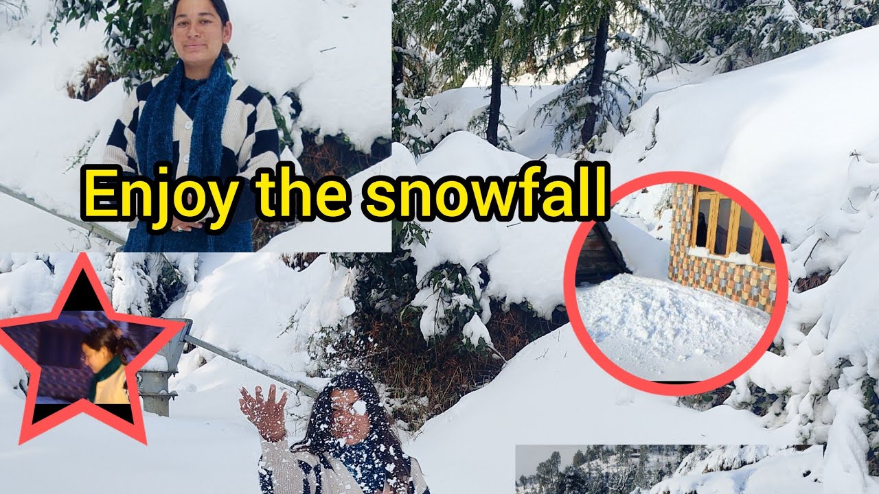 पहाड़ों में snowfall का आनंद 2026 first snowfall 