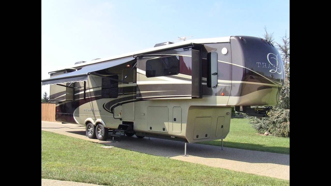 2014 DRV Tradition 390 fully loaded luxury 5th wheel walk-through video