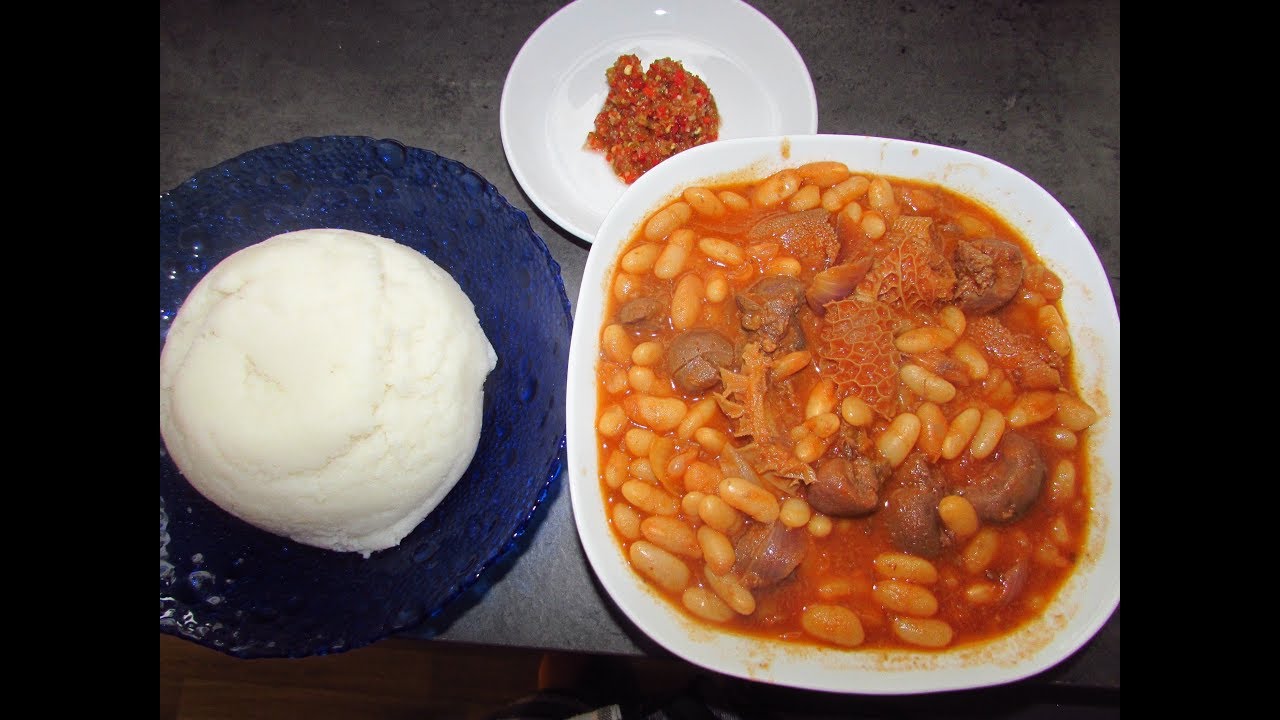 Congolese Madesu (Beans) Mabumu Ya Gombe Na Ba foie (Kidney)