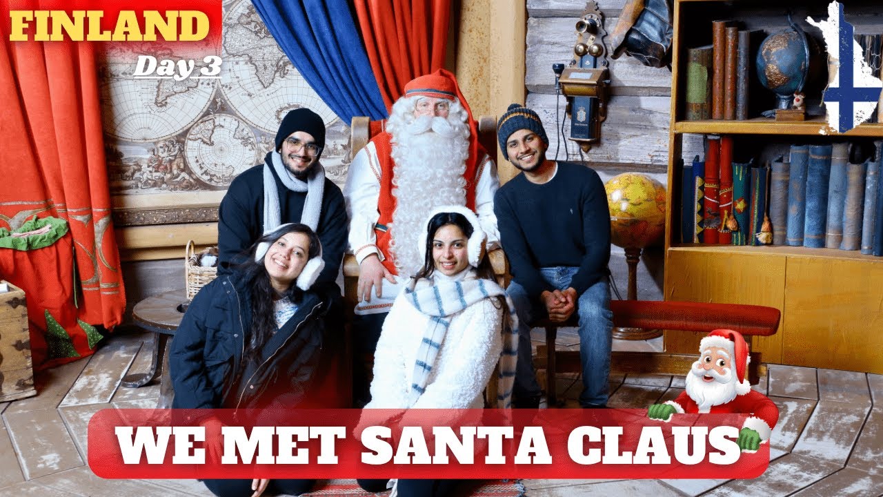 We spoke to Santa Claus | Santa Claus Village| Finland Hindi vlog | Finland travel vlog