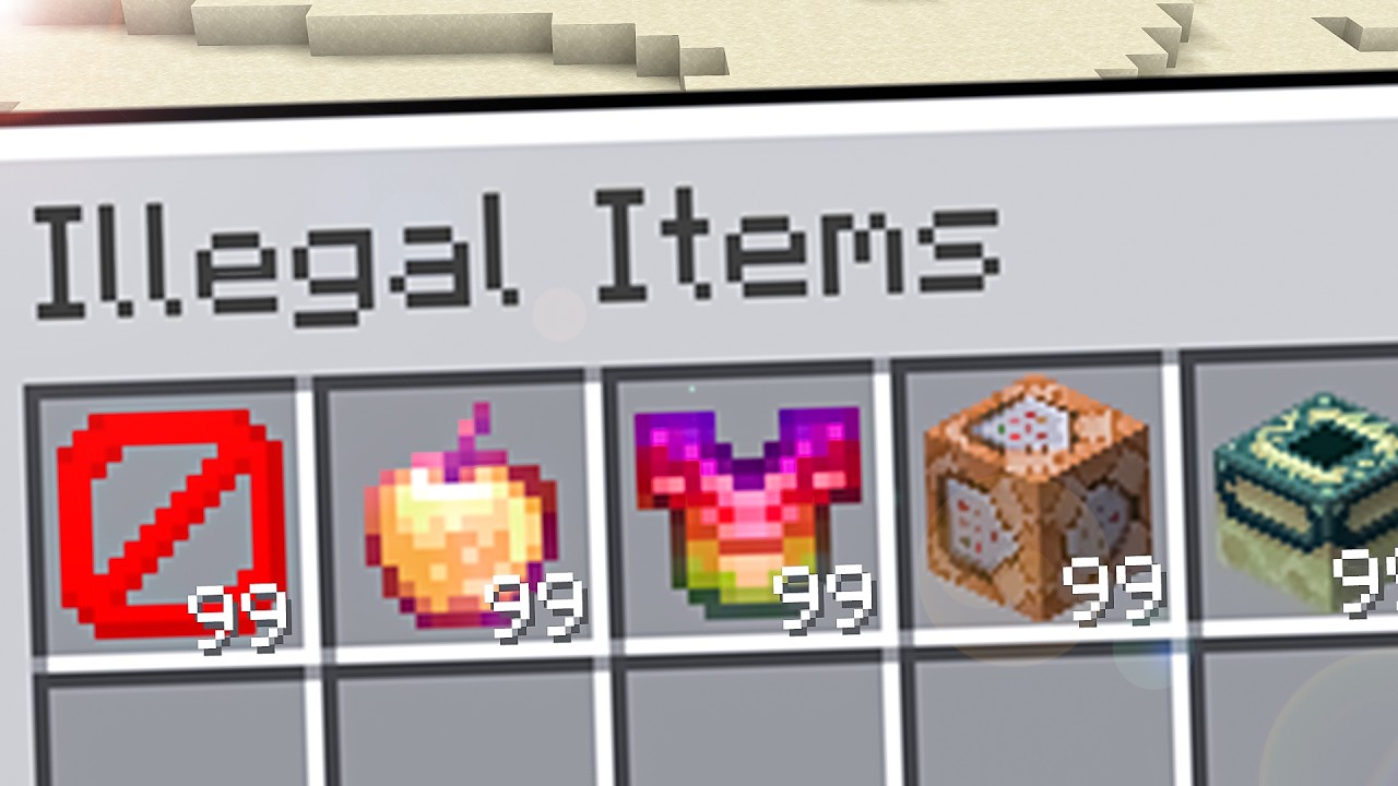 How I Collected Every ILLEGAL ITEM in This Minecraft SMP..