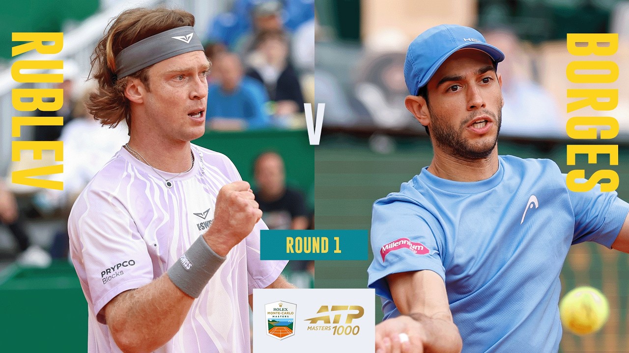 Andrey Rublev vs Nuno Borges Highlights | Rolex Monte-Carlo Masters 2026
