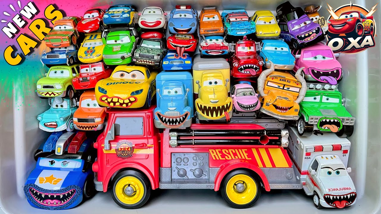 Disney Pixar Cars Unboxing Review | Lightning McQueen, Tow Mater, Chick Hicks, Sally Carrera, Cruz