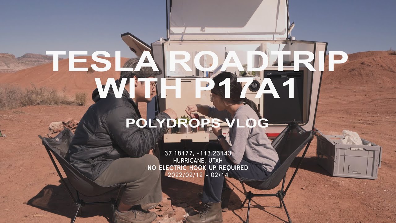 850mi of Road Trip with a Tesla Model 3 and a Teardrop Trailer | Polydrops P17A1 Off Grid Camping