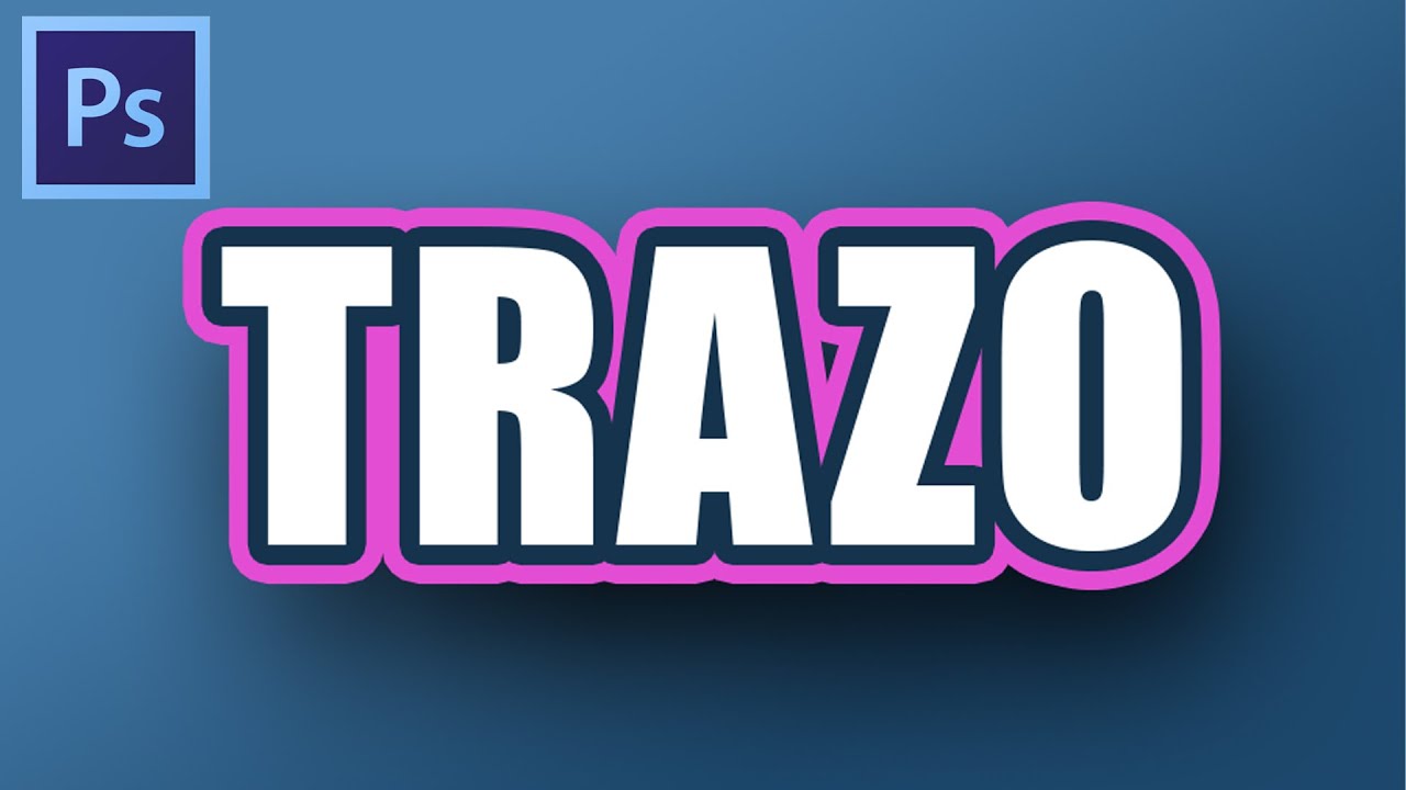 COMO ESTILIZAR UN TEXTO USANDO EFECTOS DE TRAZO, TUTORIAL PHOTOSHOP EN ESPAÑOL