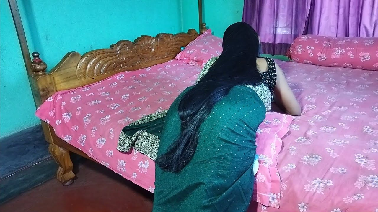 Best Silky Shine Long Hair Play For Beautiful Woman | Thick Long Hair Bun Open & Play For Husband |