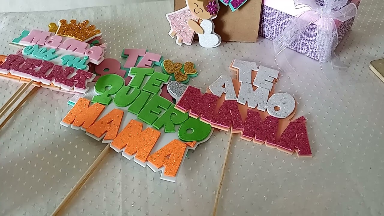 🤱MANUALIDADES PARA MAMÁ TOPPERS EN FOAMI PASO A PASO/ EMPRENDE DESDE CASA 😉