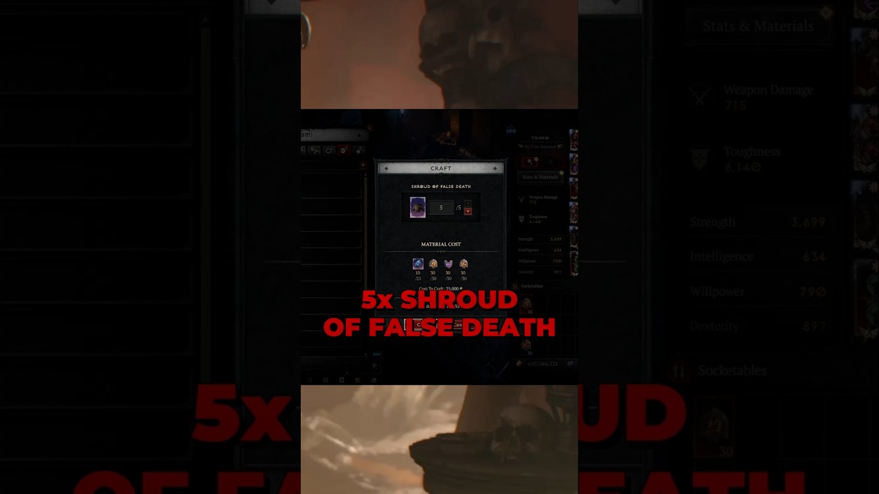 LET'S CRAFT 5x SHROUD OF FALSE DEATH ⚒️HOPEFULLY THAT WILL BE SOMETHING!🔞#d4 #season11 #lordofhatred