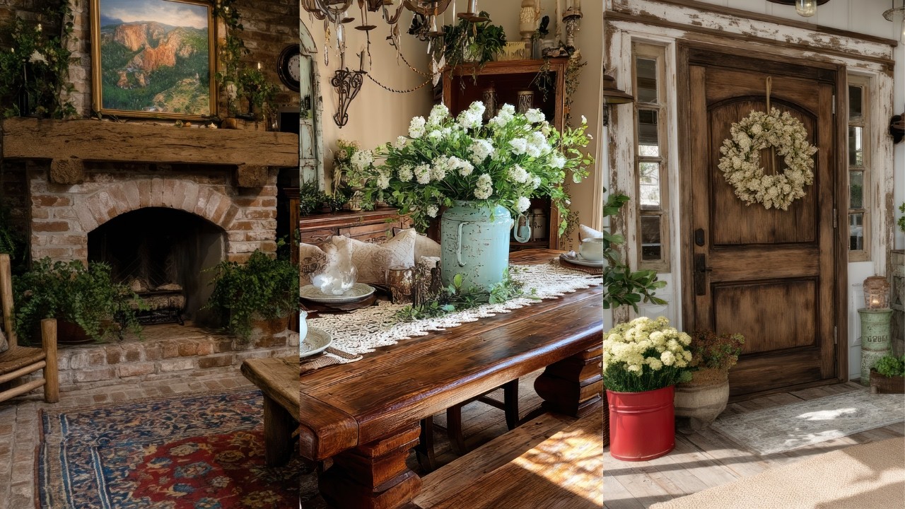 Grandma’s Antique House Makeover | Rustic & Elegant Decor Tips #2