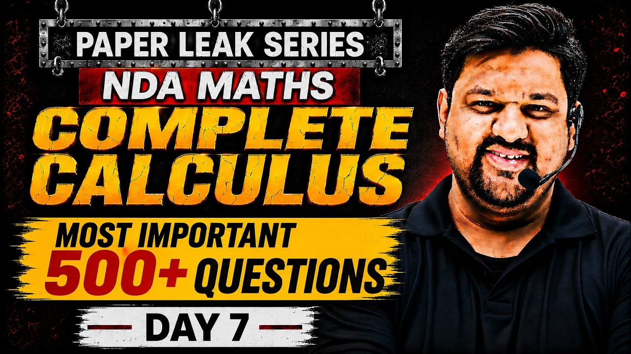 Most Important Questions for NDA Maths Calculus 🔥 NDA Calculus One Shot 💯 NDA 2 2026 Maths Exam
