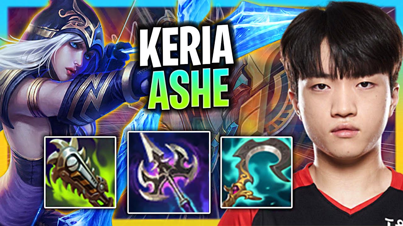 LEARN HOW TO PLAY ASHE SUPPORT LIKE A PRO! | T1 Keria  Plays Ashe Support vs Alistar!  Season 2023