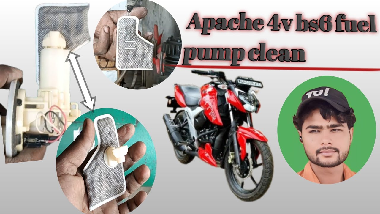 Apache 4v bs6 fuel pump clean#automobile 👌👌😎😎🔧🔧🧰🧰###like ##