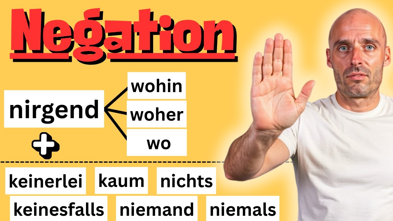 Negation im Deutschen einfach erklärt: nichts, nirgendwo, keinerlei…