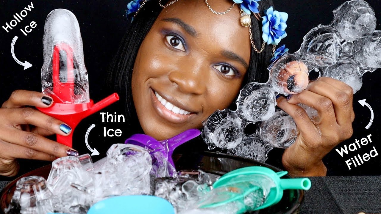 ASMR Clear Ice | Hollow Ice, Water Filled Ice, Igloo, Thin Clear Ice Eating Sounds | Relax & Enjoy!
