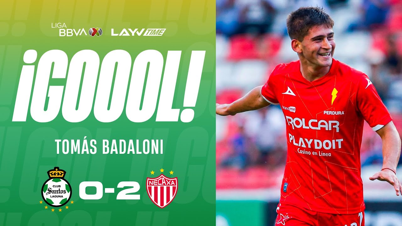&iexcl;Gol de Tom&aacute;s Badaloni! &iexcl;VAYA GOLAZO! | Santos 0 - 2 Necaxa | Layvtime