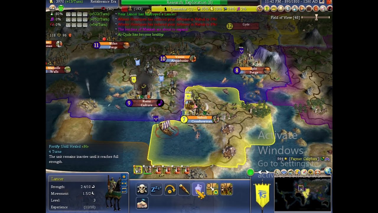 Civilization IV Dawn of Civilization | Egypt Historical Playthrough Part 4 (Gradual Decay of Egypt)