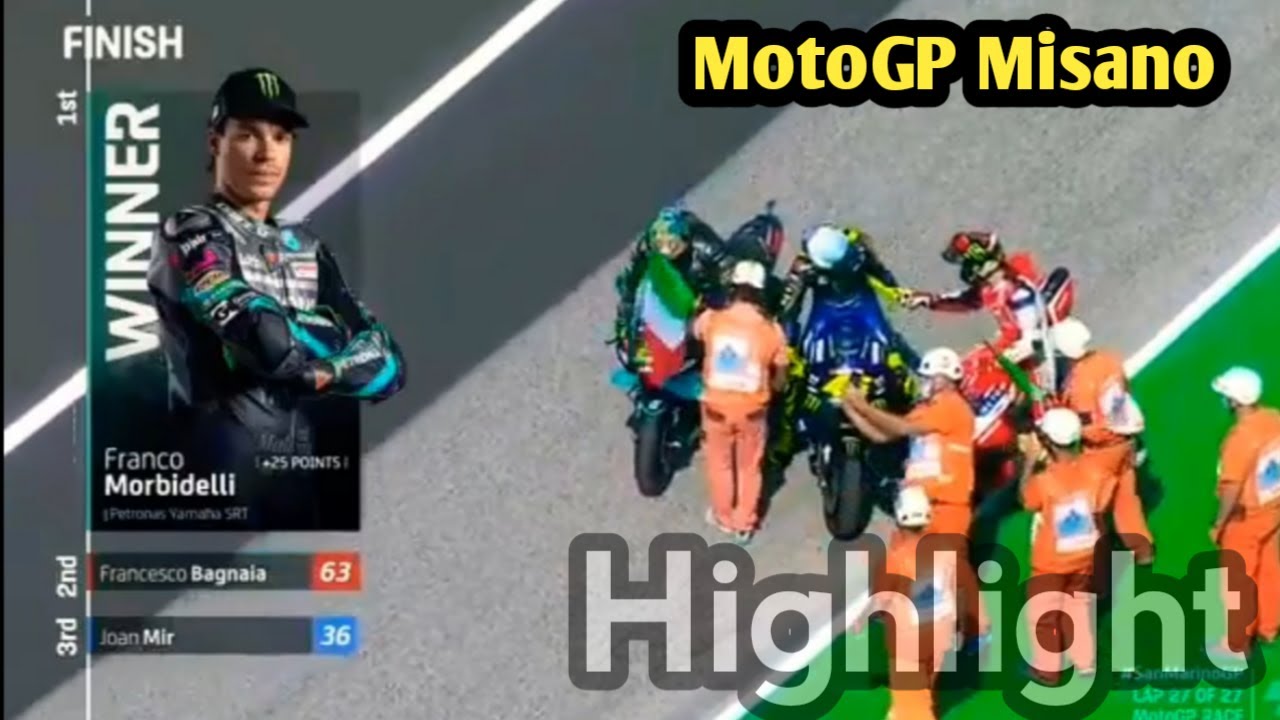 MotoGP Misano 2020... Morbidelli WIN Rossi 4