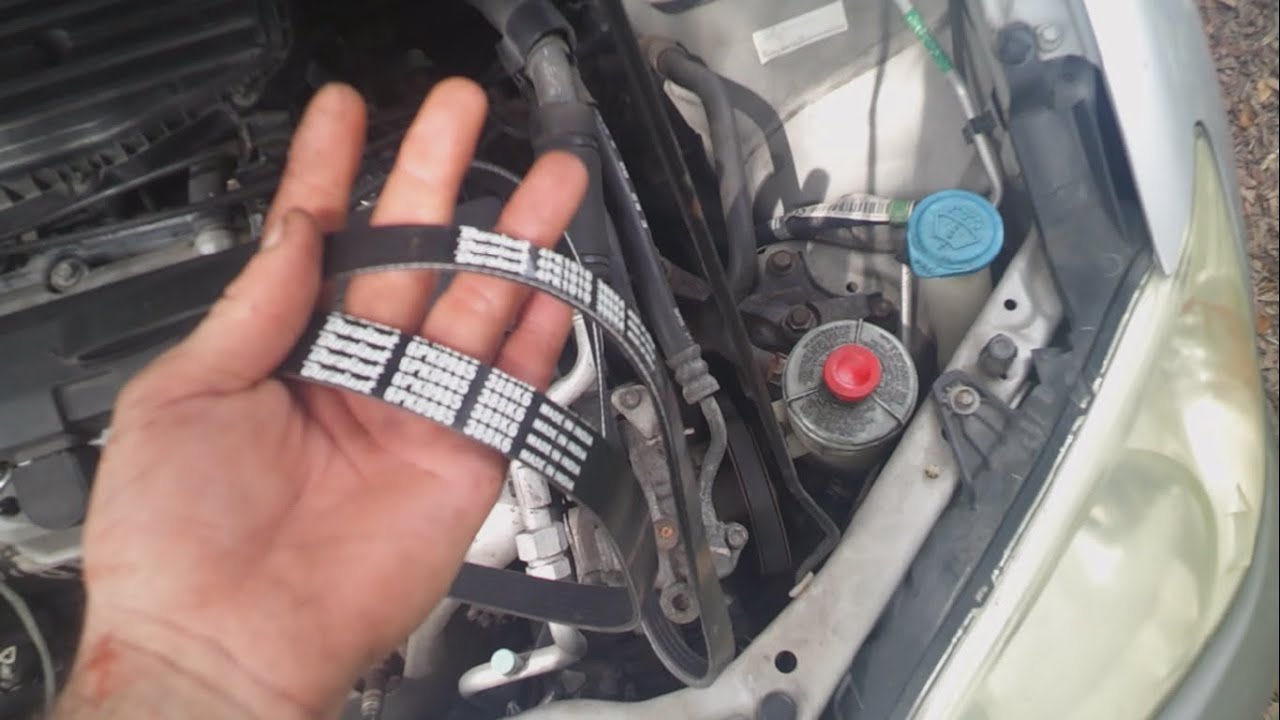 2004 Honda Civic drive belts(A/C belt and power steering belt) replacment