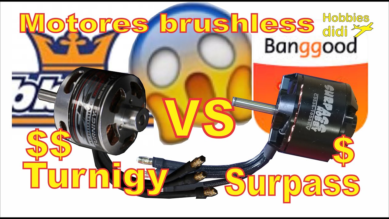 RC brushless  motor turnigy vs motor surpass.